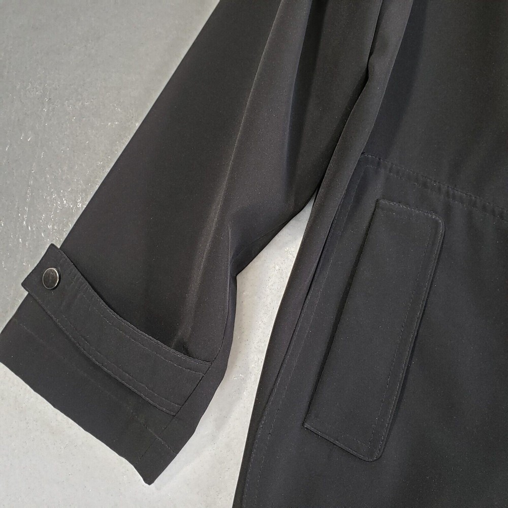 Gallery All Weather Jacket Coat Womens PS Black Hood Water Resistant Utility - Picture 8 of 13